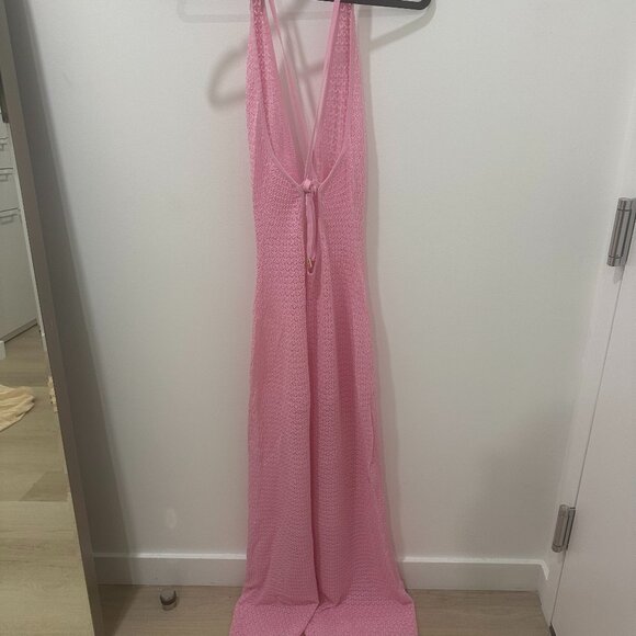 Monday Swimwear Pink Knit Swim Coverup - Picture 3 of 3